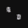 Diamond Cushion Wing Studs