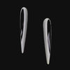 Origami Black Diamond Glimmer Earrings. Lab-Grown Simulated Diamond