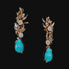 Posie Turquoise Earrings. Lab-Grown Turquoise