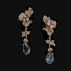 Aqua Orchid Earrings