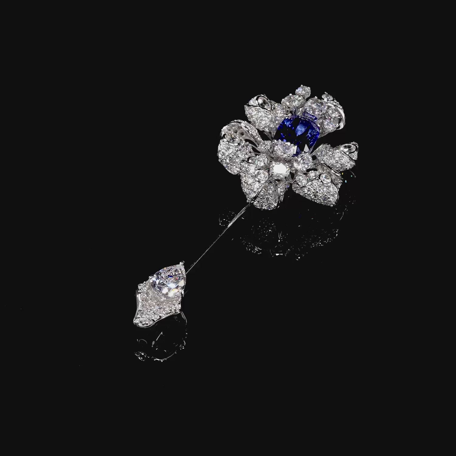 Midnight Fleurs D'Elixir Brooch