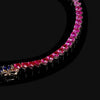 Magenta Eternity Heart Necklace