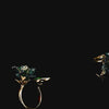Tourmaline Spirulina Petunia Ring