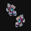 Iris Poppy Earrings. Lab-Grown Spinel