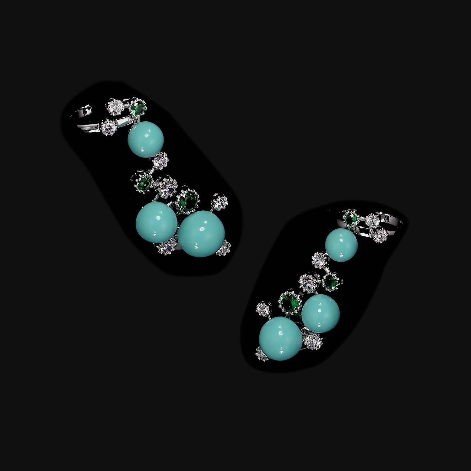 Turquoise Constellation Ear Cuffs