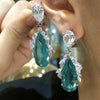 Diamond Paraiba Peacock Earrings