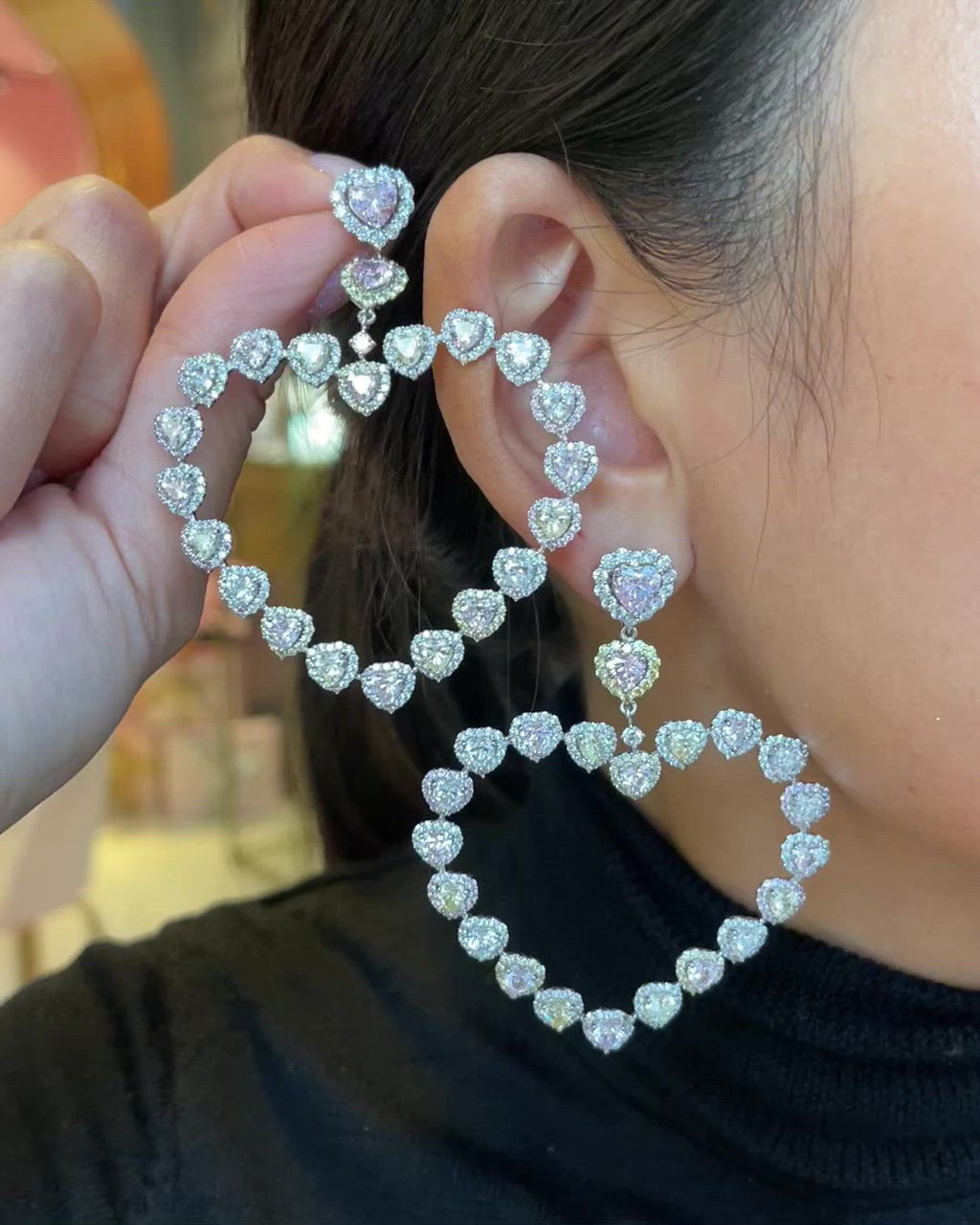 Love Heart Hoop Earrings – Anabela Chan Joaillerie