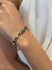 Emerald Turquoise Deco Bracelet