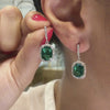 Comet Emerald Earrings