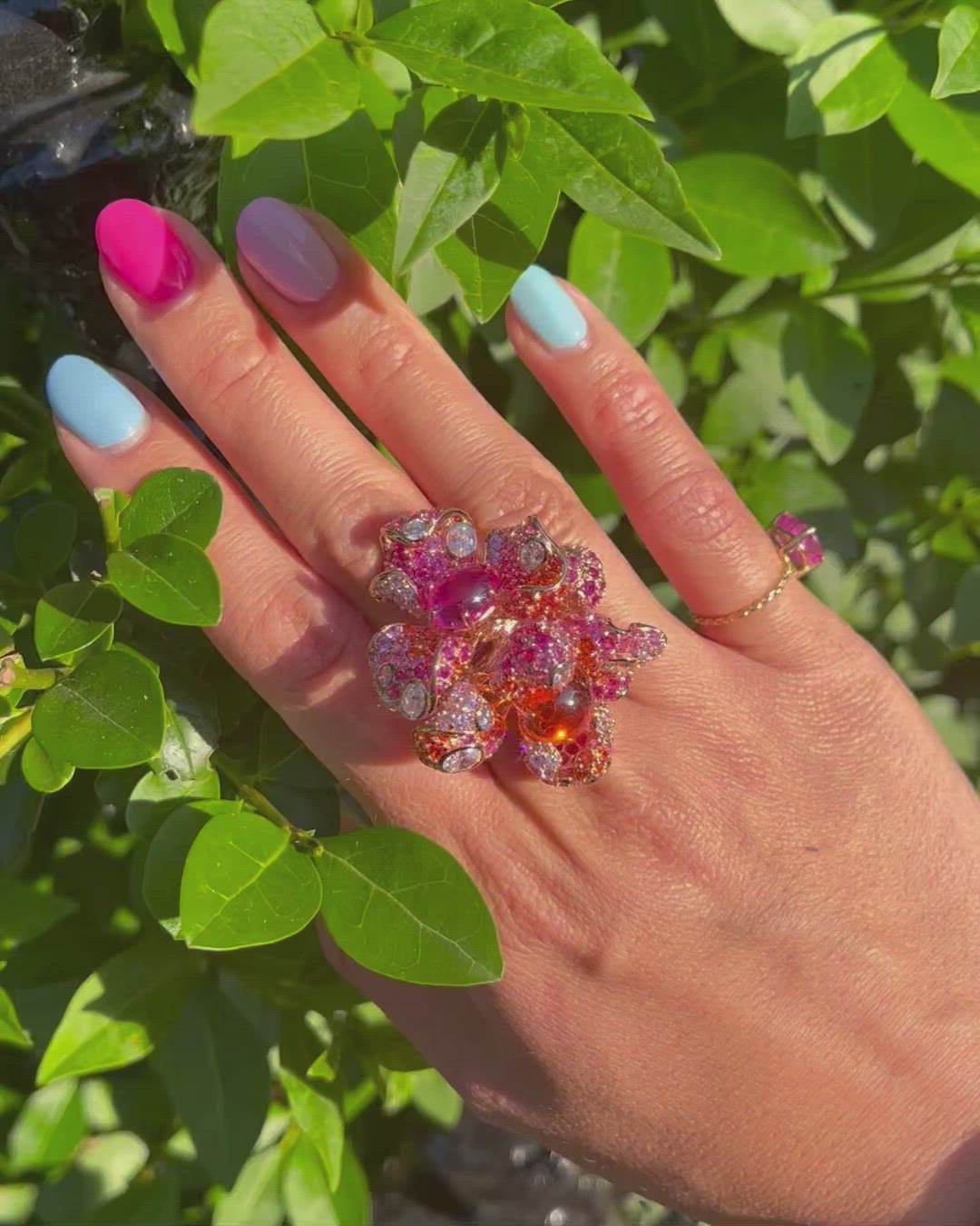 Sunset Blossom Ring