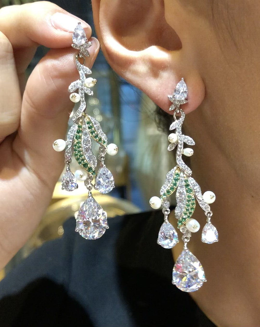 Diamond Lily of the Valley Earrings – Anabela Chan Joaillerie