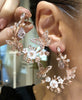 Diamond Butterfly Garland Earrings