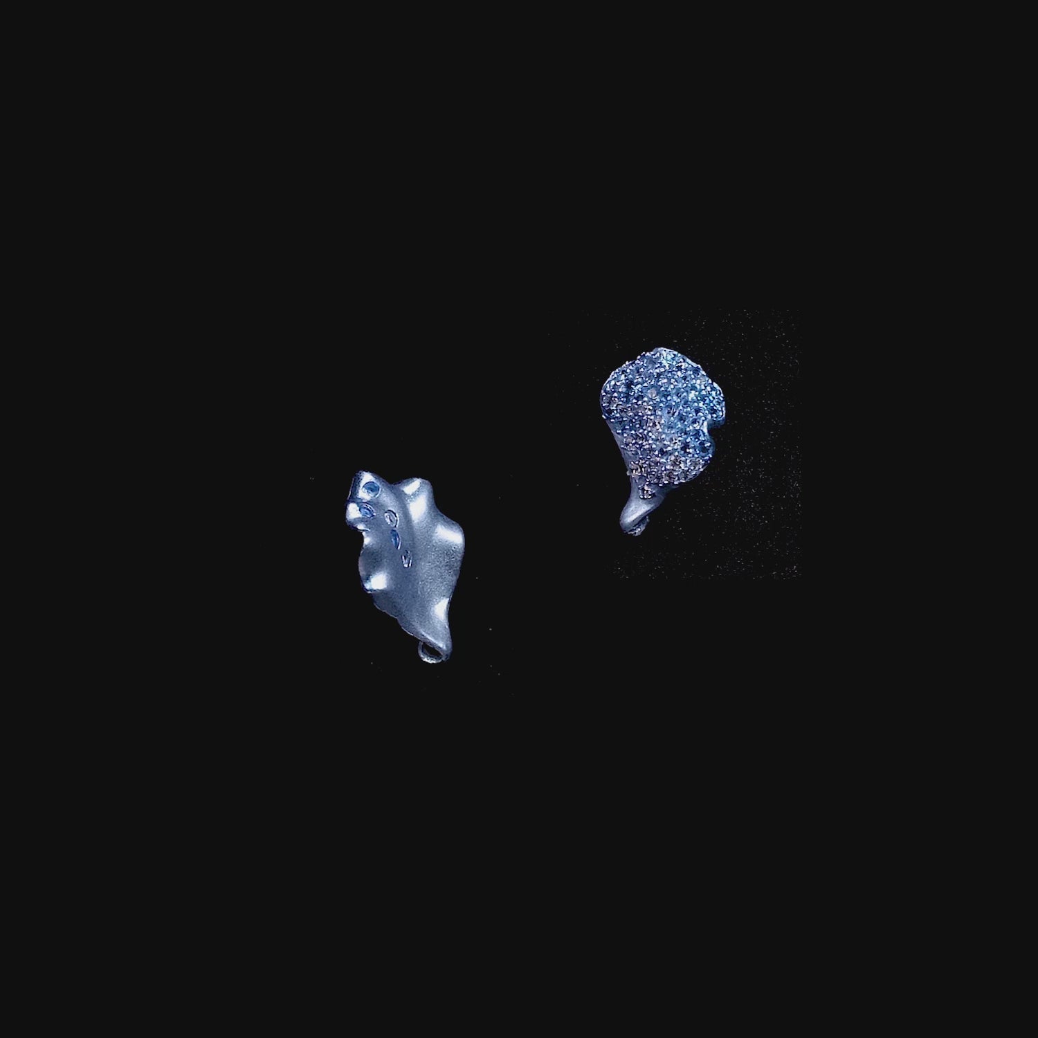 Baby Blue Petal Studs