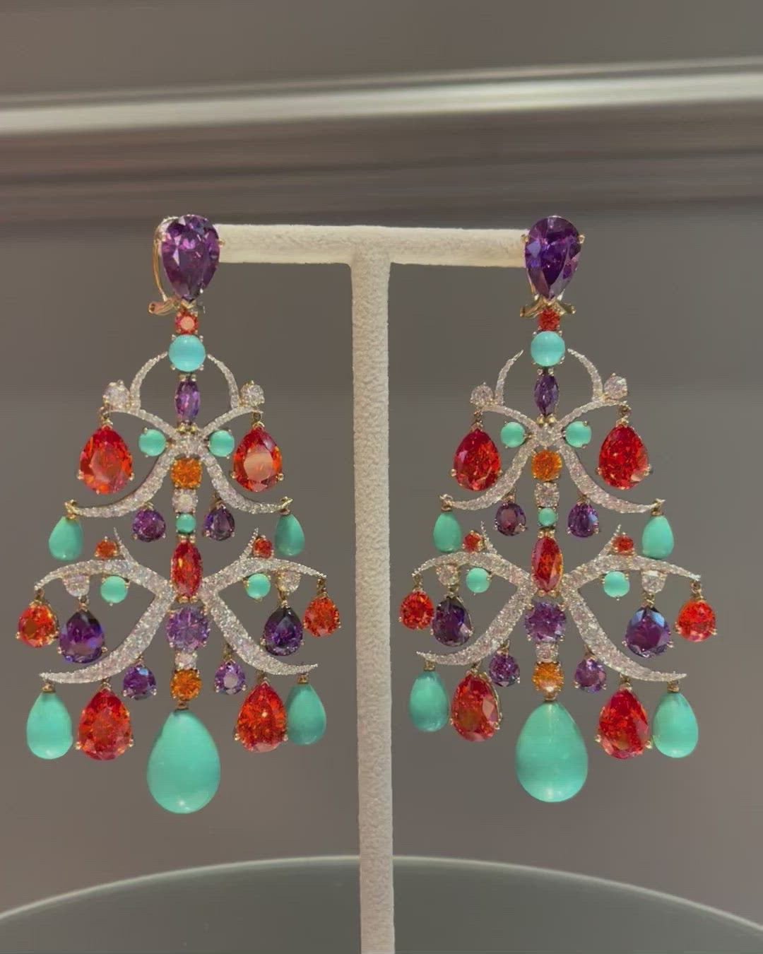 Imperial Ivy Chandelier Earrings