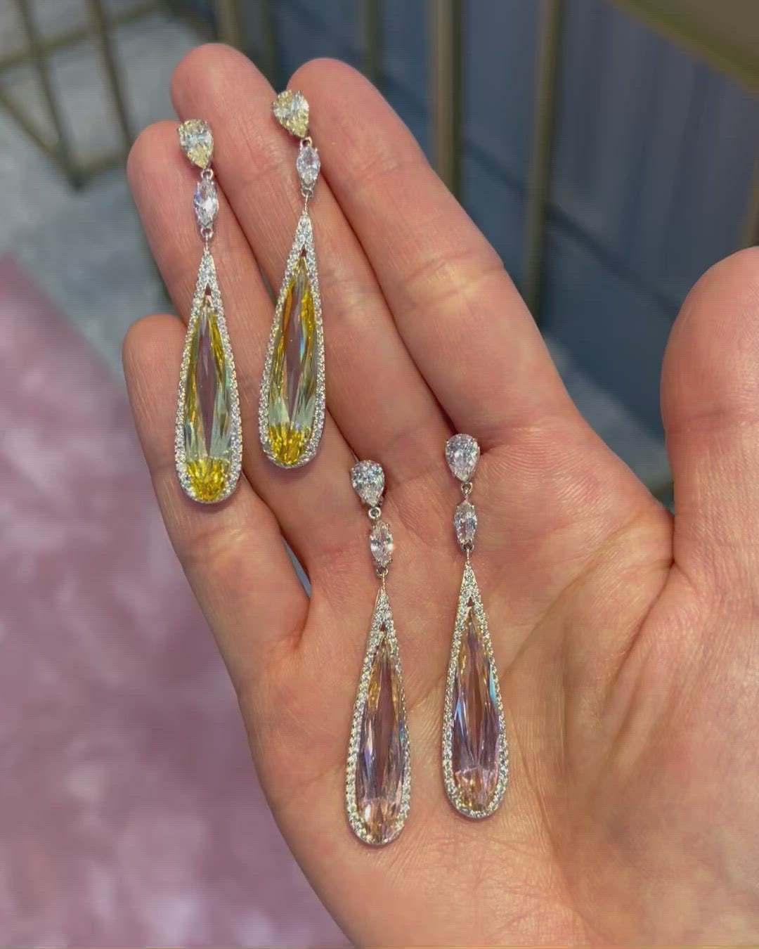 Shard Citrine Earrings