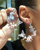 Rose Diamond Butterfly Garland Earrings