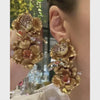 Golden Magnolia Earrings