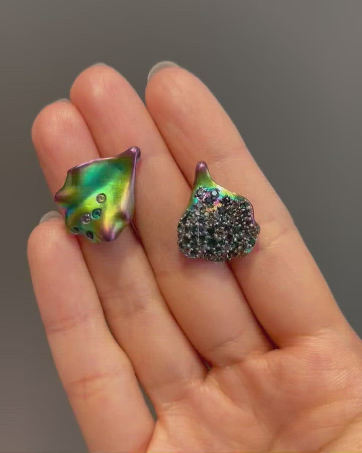 Rainbow Petal Studs