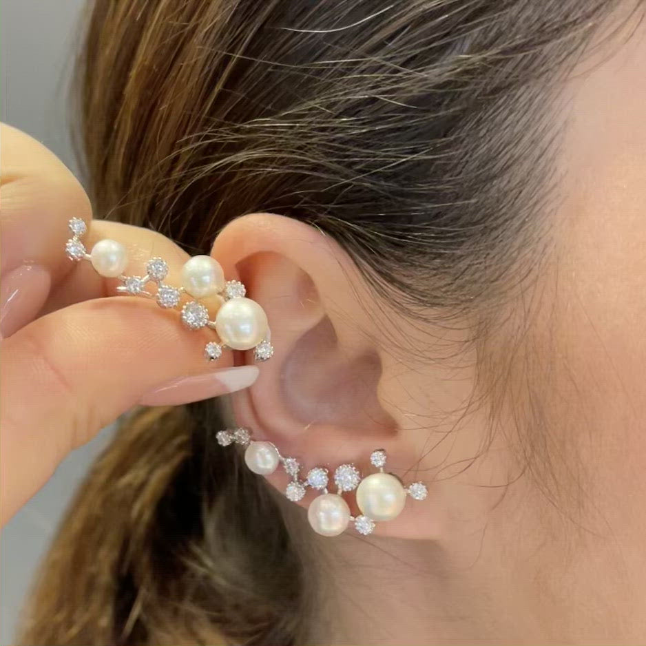 Constellation Pearl Ear Cuffs