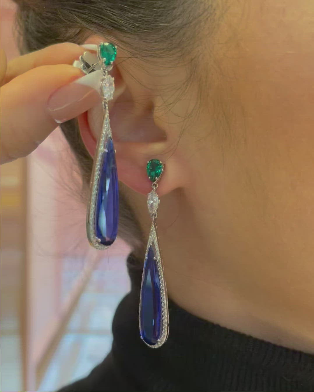 Shard Sapphire Earrings