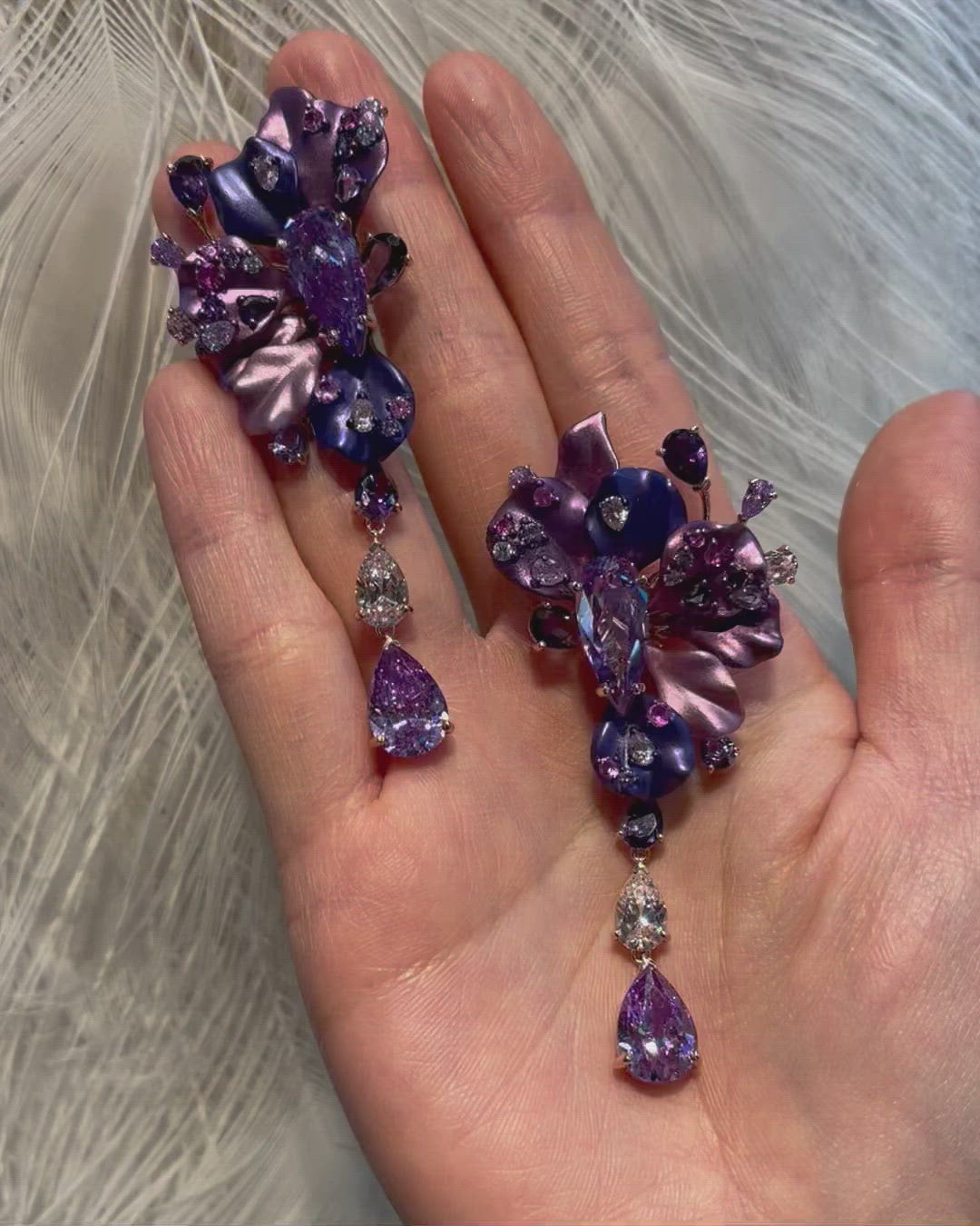 Lavender Ariel Earrings