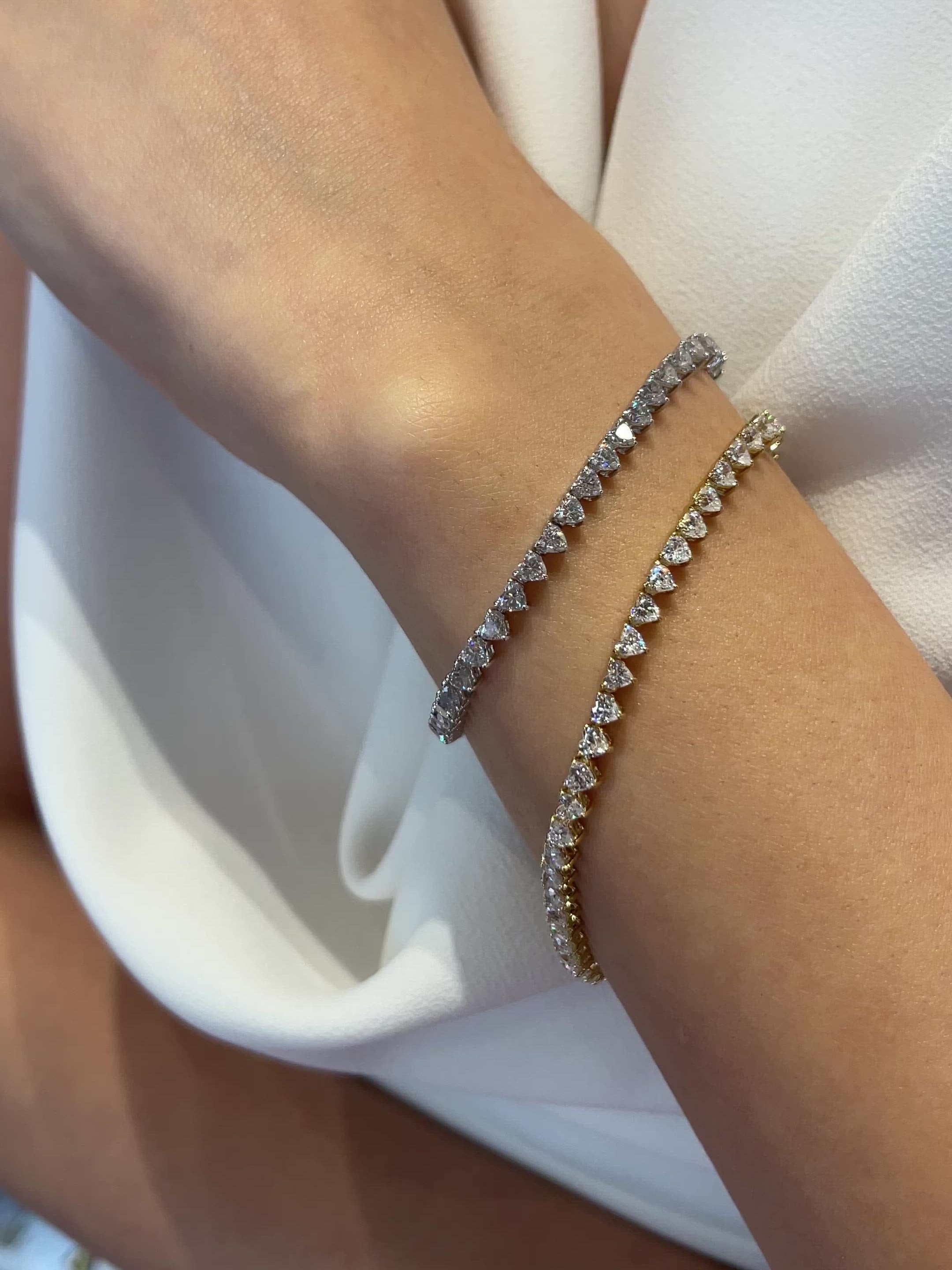 Petite Eternity Heart Bracelet