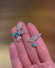 Paraiba Garden Butterfly Earrings