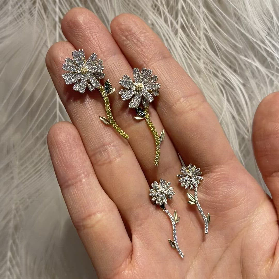 Daisy Diamond Earrings