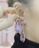 Quartz Amethyst Papillon Earrings