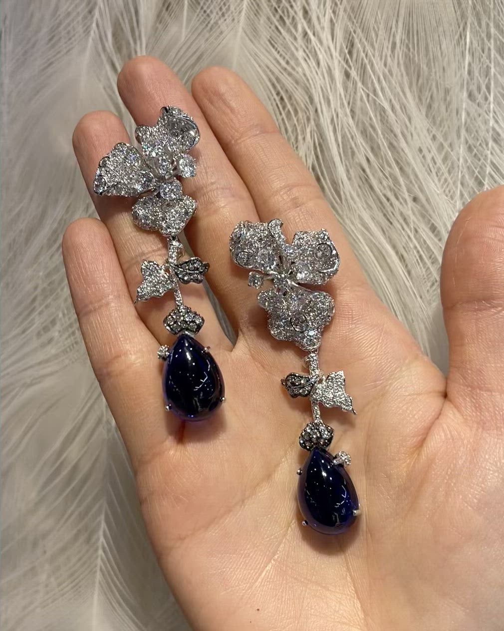 Orchid Sapphire Earrings