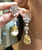 Canary Daisy Drop Earrings