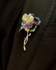 Rainbow Parrot Tulip Brooch