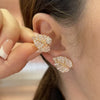 Rose Leaf Ear Studs