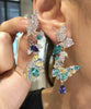 Paraiba Garden Butterfly Earrings