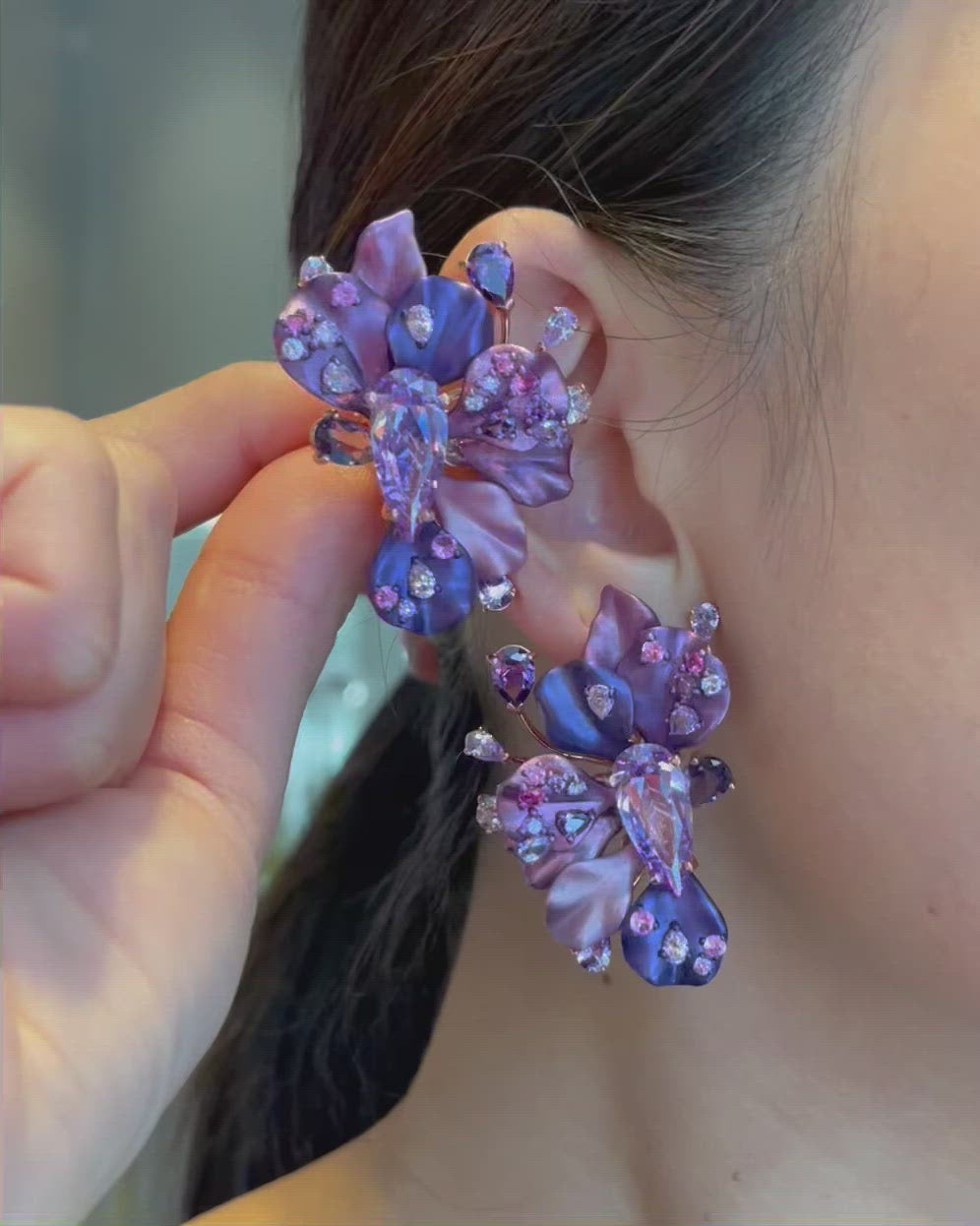 Lavender Ariel Earrings