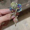 Rainbow Parrot Tulip Brooch