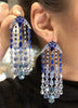 Aqua Sapphire Waterfall Earrings