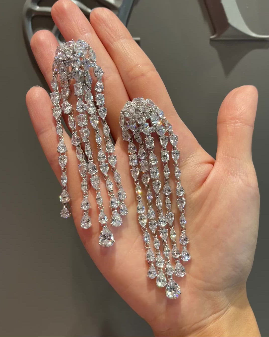 Diamond Cascade Earrings