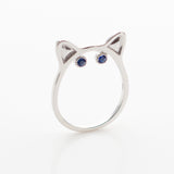 KITTY Ring. White Gold, Ring, Anabela Chan Joaillerie - Fine jewelry with laboratory grown and created gemstones hand-crafted in the United Kingdom. Anabela Chan Joaillerie is the first fine jewellery brand in the world to champion laboratory-grown and created gemstones with high jewellery design, artisanal craftsmanship and a focus on ethical and sustainable innovations.