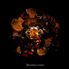 Tangerine Ring, Ring, Anabela Chan Joaillerie - Fine jewelry with laboratory grown and created gemstones hand-crafted in the United Kingdom. Anabela Chan Joaillerie is the first fine jewellery brand in the world to champion laboratory-grown and created gemstones with high jewellery design, artisanal craftsmanship and a focus on ethical and sustainable innovations.