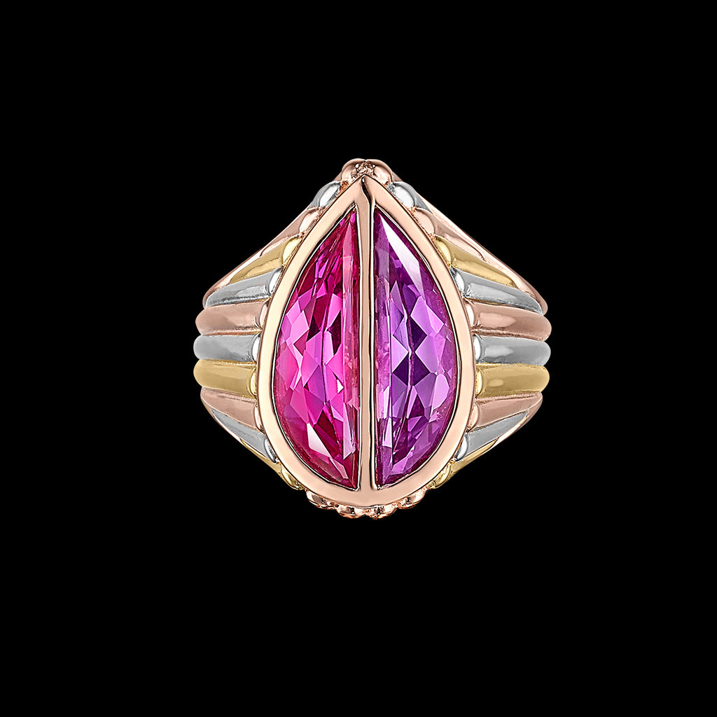 Amethyst Pear Ring Anabela Chan Joaillerie