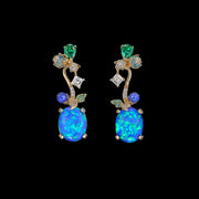 Blue Opal Carnivora Earrings