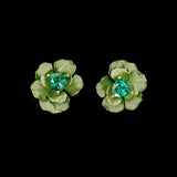 Citrus Rose Studs, Earrings, Anabela Chan Joaillerie - Fine jewelry with laboratory grown and created gemstones hand-crafted in the United Kingdom. Anabela Chan Joaillerie is the first fine jewellery brand in the world to champion laboratory-grown and created gemstones with high jewellery design, artisanal craftsmanship and a focus on ethical and sustainable innovations.