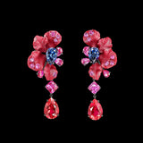 Crimson Ariel Earrings, Earrings, Anabela Chan Joaillerie - Fine jewelry with laboratory grown and created gemstones hand-crafted in the United Kingdom. Anabela Chan Joaillerie is the first fine jewellery brand in the world to champion laboratory-grown and created gemstones with high jewellery design, artisanal craftsmanship and a focus on ethical and sustainable innovations.