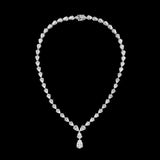 Diamond Nova Necklace. White Gold