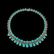 Diamond Turquoise Tutti Frutti Necklace