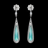 Paraiba Shard Earrings, Earrings, Anabela Chan Joaillerie - Fine jewelry with laboratory grown and created gemstones hand-crafted in the United Kingdom. Anabela Chan Joaillerie is the first fine jewellery brand in the world to champion laboratory-grown and created gemstones with high jewellery design, artisanal craftsmanship and a focus on ethical and sustainable innovations.