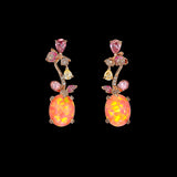 Pink Opal Carnivora Earrings