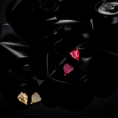 Gold Petal Studs, Earrings, Anabela Chan Joaillerie - Fine jewelry with laboratory grown and created gemstones hand-crafted in the United Kingdom. Anabela Chan Joaillerie is the first fine jewellery brand in the world to champion laboratory-grown and created gemstones with high jewellery design, artisanal craftsmanship and a focus on ethical and sustainable innovations.
