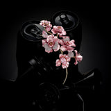 Cherry Blossom Aluminium Brooch, Brooch, Anabela Chan Joaillerie - Fine jewelry with laboratory grown and created gemstones hand-crafted in the United Kingdom. Anabela Chan Joaillerie is the first fine jewellery brand in the world to champion laboratory-grown and created gemstones with high jewellery design, artisanal craftsmanship and a focus on ethical and sustainable innovations.